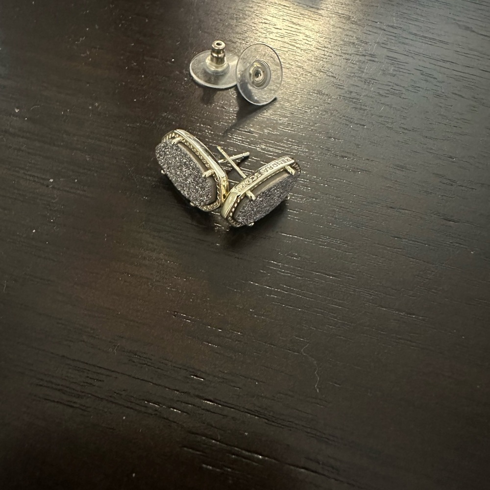 Kendra Scott Silver and Gold Earrings